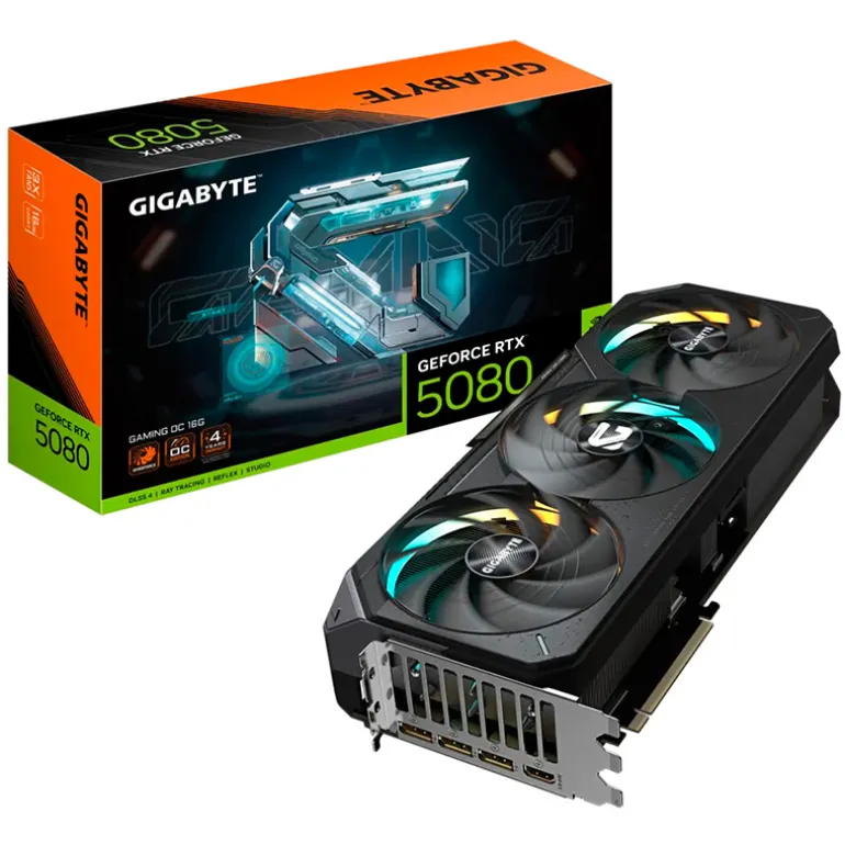 Tarjeta Gráfica Gigabyte GeForce RTX 5080 Gaming OC 16GB GDDR7 DLSS4