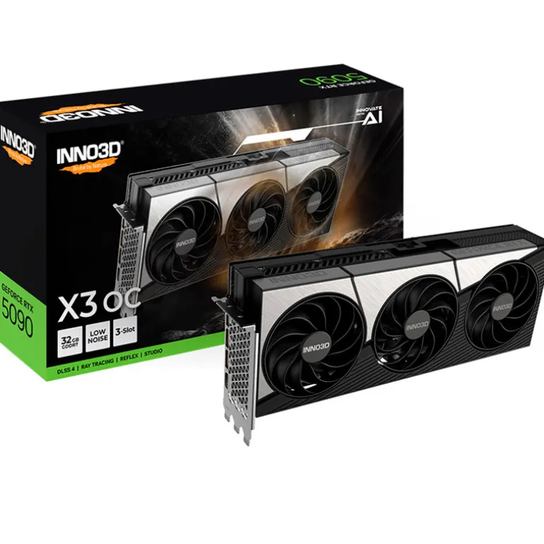Tarjeta Gráfica INNO3D GeForce RTX 5090 X3 OC 32GB GDDR7 DLSS4