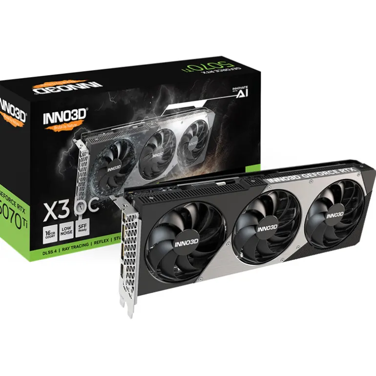 Tarjeta Gráfica INNO3D GeForce RTX 5070 Ti X3 OC 16GB GDDR7 DLSS4