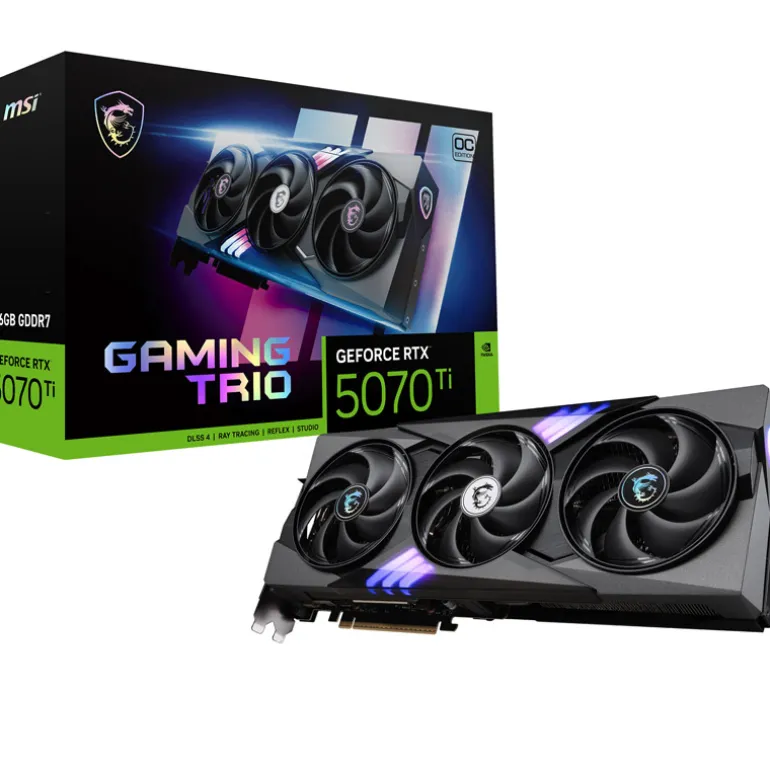 Tarjeta Gráfica MSI GeForce RTX 5070 Ti GAMING TRIO OC 16GB GDDR7 DLSS4