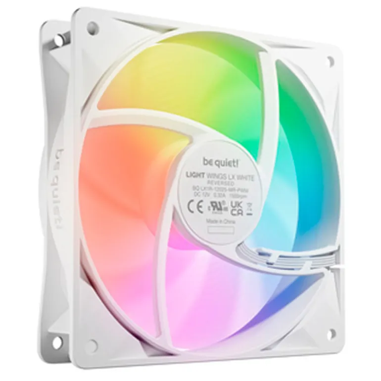 Ventilador be quiet! Light Wings LX ARGB 120mm Reverse Blanco