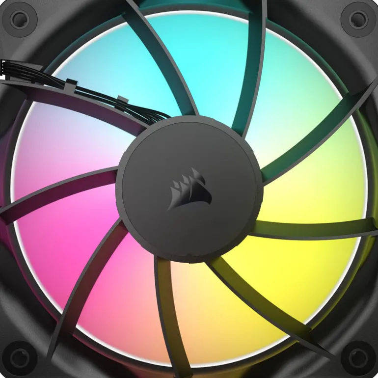 Ventilador Corsair RS120 ARGB PWM 120mm Triple Pack Negro