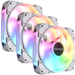 Ventilador Cougar Apolar 120 ARGB Triple Pack Blanco Modular