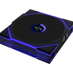 Ventilador Lian Li Uni Fan TL120 Wireless LCD ARGB Reverse Blade 120mm Negro