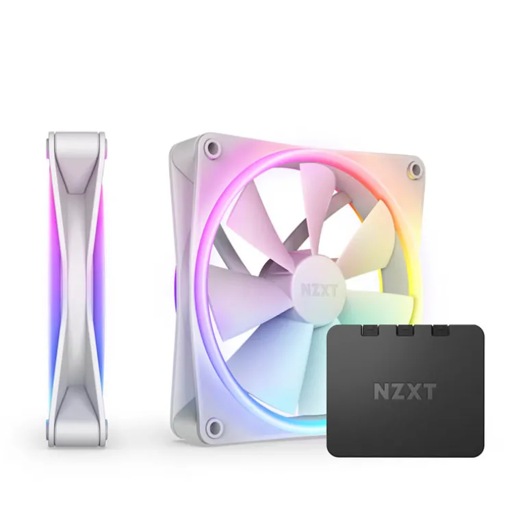 Ventilador NZXT F140 RGB Duo 140mm Dual Pack Blanco + Controlador RGB